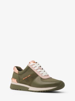 Allie Leather and Canvas Sneaker 