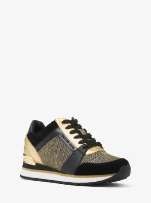 Billie Chain-Mesh and Leather Sneaker | Michael Kors