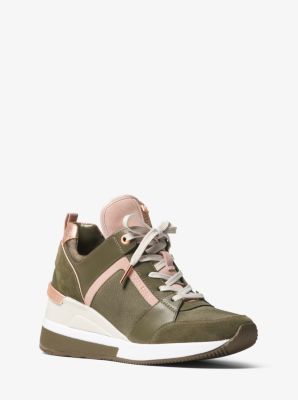 georgie canvas and suede sneaker