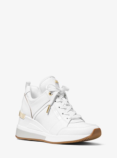 Georgie Canvas And Leather Sneaker | Michael Kors