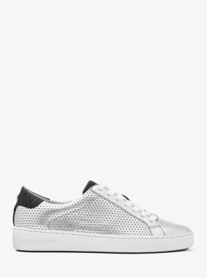 Irving leather and logo hot sale sneaker