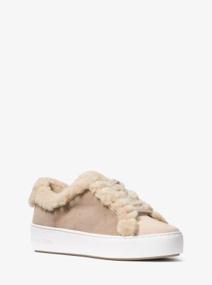 onkruid Inzichtelijk afdrijven Poppy Suede and Shearling Sneaker | Michael Kors