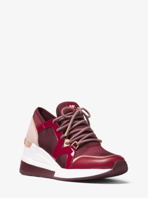michael kors red trainers