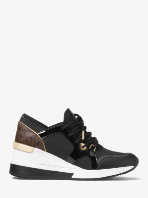 michael kors logo trainers