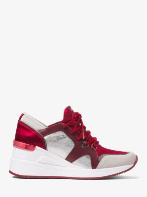 Liv Leather and Satin Trainer