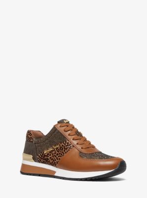 Allie Mixed-Media Trainer in BLACK COMBO | Michael Kors