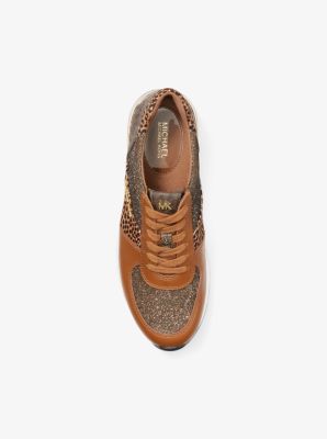 Allie Mixed-Media Trainer in BLACK COMBO | Michael Kors
