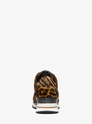 Billie Animal-Print Calf Hair Trainer