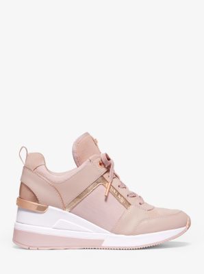 georgie canvas and leather sneaker