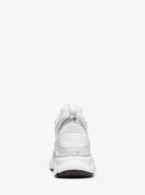 michael kors mickey scuba and leather trainer