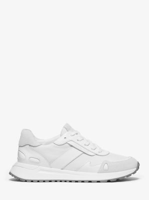 Monroe Canvas and Leather Trainer | Michael Kors Canada