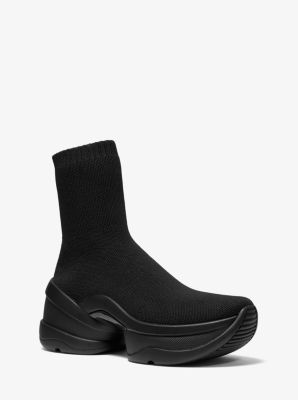 michael kors grover knit sneaker boot