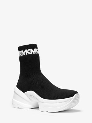 michael kors black sock sneakers