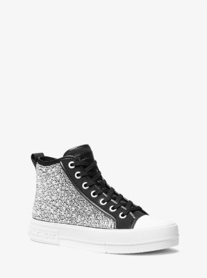 Evy Embellished Scuba High-Top Sneaker image number 0