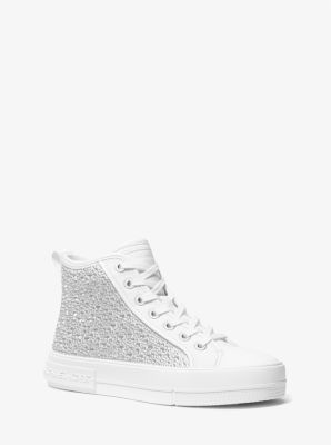 Evy Embellished Scuba High-Top Sneaker image number 0