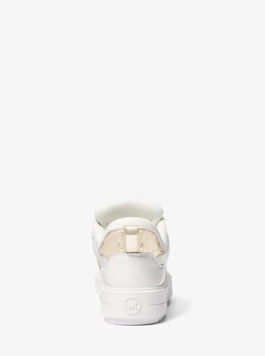 Michael Kors Emmett Strap Logo Print Lace-Up Platform Sneakers