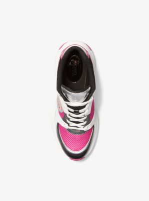 Zuma Color-Block Leather and Mesh Trainer image number 3