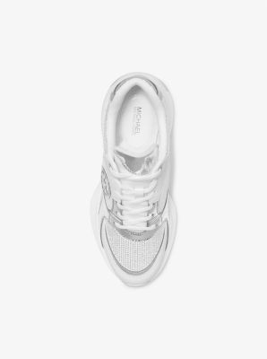 Zuma Embellished Scuba and Mesh Trainer image number 1