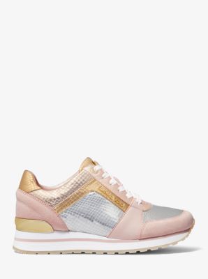 michael kors metallic trainers