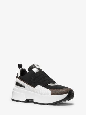 Cosmo Scuba and Color-Block Logo Slip-On Trainer | Michael Kors