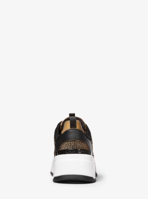 Michael michael kors cosmo deals metallic and glitter trainer