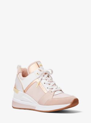 michael kors georgie leather trainer