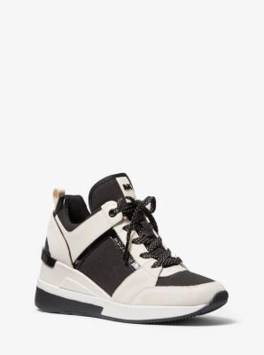 georgie canvas and suede sneaker