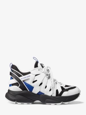 michael kors trainers black and white