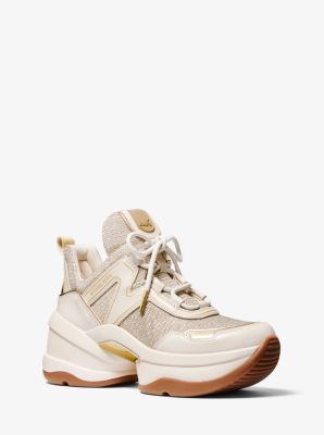 michael kors gold trainers