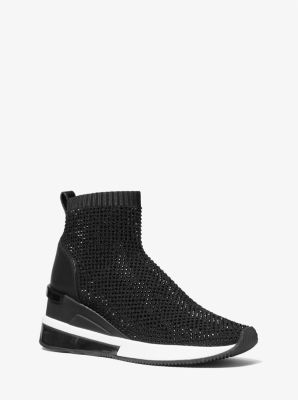 Skyler Embellished Stretch-Knit Sock Sneaker | Michael Kors