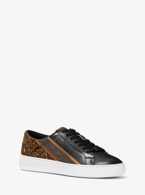 michael kors black glitter sneakers