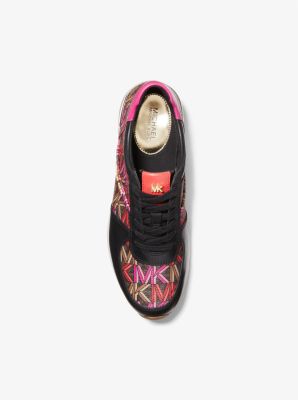 Allie Graphic Logo Trainer in MARR&Oacute;N MULTICOLOR | Michael Kors