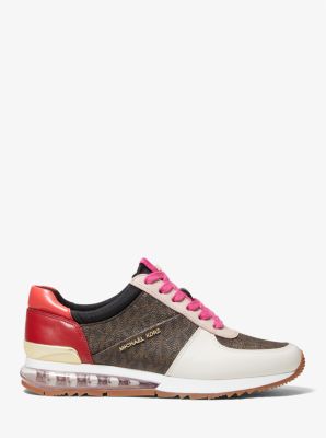 美品 マイケルコース MICHAEL KORS ALLIE EXTREME MICHAEL Michael Kors ALLIE Extreme Leather and Mesh Trainer