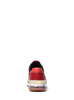 Allie Extreme Color-Block Leather and Logo Trainer | Michael