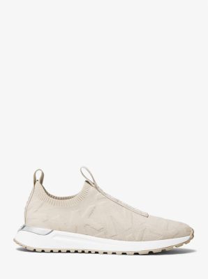 Sneaker Bodie slip-on in maglia stretch con logo in rilievo image number 1