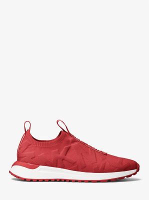 Michael kors red slip cheap on shoes