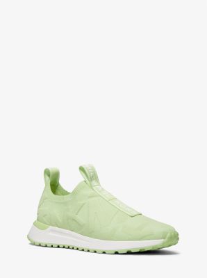 Sneaker Bodie slip-on in maglia stretch con logo in rilievo in ALOE | Michael Kors