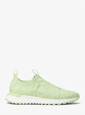 Sneaker Bodie slip-on in maglia stretch con logo in rilievo in ALOE | Michael Kors