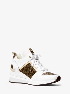 Georgie canvas and leather on sale sneaker