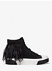 Gertie Feather Embellished Suede High-Top Sneaker image number 1