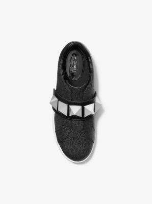 Kenna Leather and Studded Logo Sneaker | Michael Kors [US]