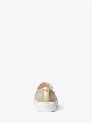 Michael Michael Kors, Keaton Logo Slip-On Sneaker, White, 9.5