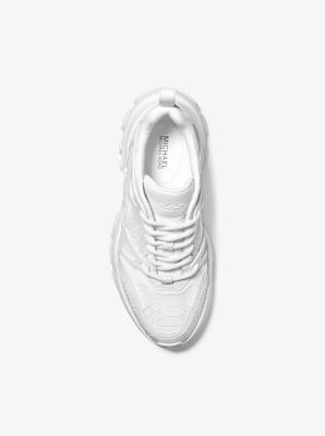 Michael kors white leather 2024 trainers