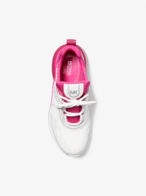 Michael michael kors olympia hot sale mesh and logo trainer