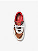 Olympia Two-Tone Snake Embossed Leather Trainer image number 2