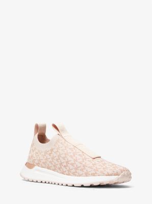 Basket Bodie sans lacets en jacquard métallisé à logo