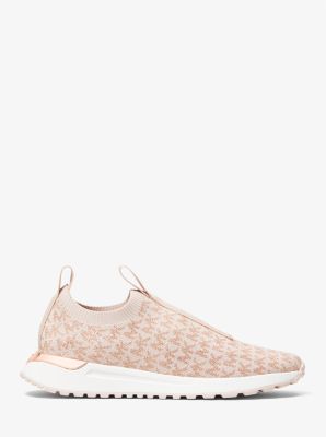 Basket Bodie sans lacets en jacquard métallisé à logo
