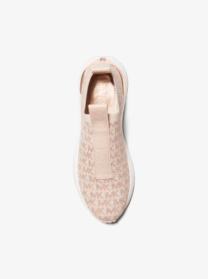 Basket Bodie sans lacets en jacquard métallisé à logo