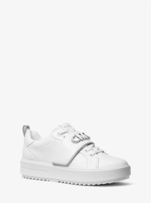 Emmett Logo Embellished Leather Sneaker