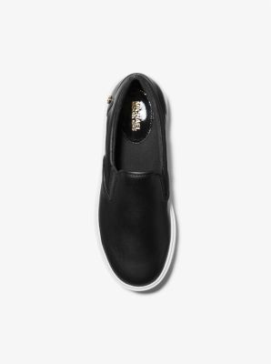 OFF-WHITE Glove leather-trimmed mesh slip-on sneakers